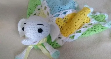 Naninha ou Manta do Apego em Crochê