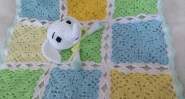 Naninha ou Manta do Apego em Crochê