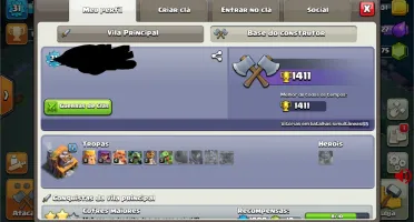 conta clash of clans/ clash royale