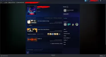 Conta steam top com jogos