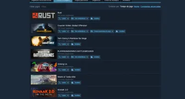 Conta steam top com jogos