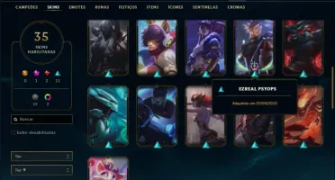 Conta ouro 1 na md10 ainda com 35 skins e 53 champs