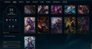 Conta ouro 1 na md10 ainda com 35 skins e 53 champs