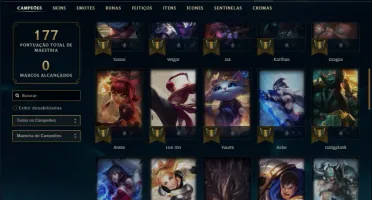 Conta ouro 1 na md10 ainda com 35 skins e 53 champs