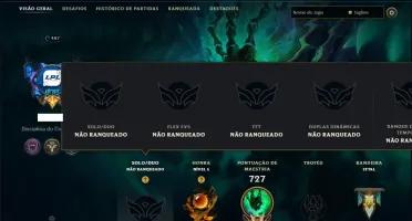 Unranked com TODOS os Champs e 287 Skins ( SUP / ADC / JG )