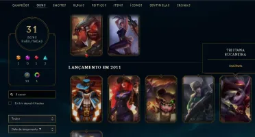 Platina II ~ 78 Champs ~ 31 skins ~ 99 ícones