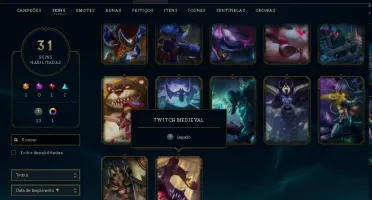 Platina II ~ 78 Champs ~ 31 skins ~ 99 ícones