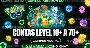 Contas Pokémon GO Nível 10+ a 70+ Upadas + Shiny e Lendários