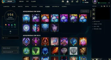 Conta LoL Diamante 3 EX Mestre - 134 skins