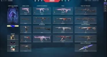 CONTA VALORANT PLATINA COM SKINS CARAS!!