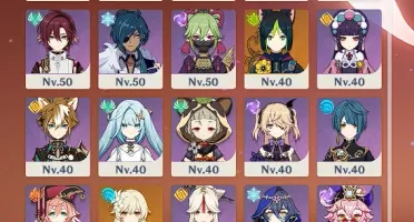 Conta de Genshin barata com armas e personagens T5 AR 52