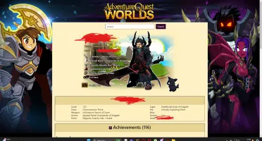 aqw, conta com 102 classes e 116 bagder