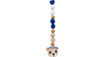 Prendedor Chupeta Urso Marinheiro Amigurumi