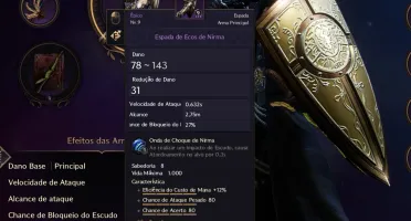 VENDO CONTA THRONE AND LIBERTY PALADINO COM NIRMA FULL TRAIT