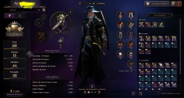 VENDO CONTA THRONE AND LIBERTY PALADINO COM NIRMA FULL TRAIT