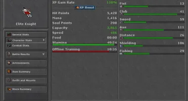 Elite Knight Lvl 357 N-PvP Celebra