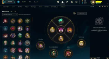 CONTA PRATA 4 SOLO/DUO, FLEX UNRANKED, LVL 342, 139 SKINS
