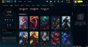 CONTA PRATA 4 SOLO/DUO, FLEX UNRANKED, LVL 342, 139 SKINS