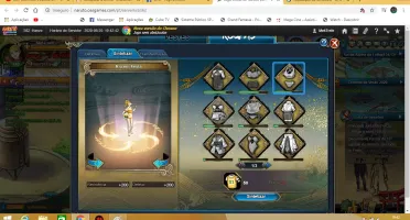 Vendo essa conta naruto online ta parada 160k quase 170k