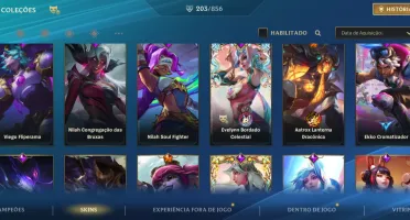 Conta Com 5K Gastos +200 Skins Com Vários Top Rank