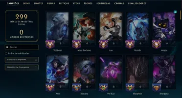 Prata 2 com 120 Champs e 42 Skins ( ADC / SUP / MID )