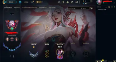 Conta LOL com 120 skins nivel 283 com todos dados