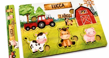 Jogo de Encaixe Fazendinha Personalizado