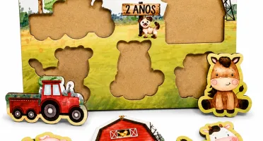Jogo de Encaixe Fazendinha Personalizado