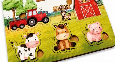 Jogo de Encaixe Fazendinha Personalizado