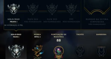 CONTA PRATA 1 COM SKINS LEGAIS