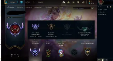 CONTA BARATA DIAMANTE 3, 127 CAMPEÕES, 59 SKINS!