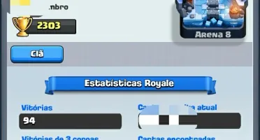 Conta Clash Royale- Nvl 6- 2300 Troféus- 400 Gemas