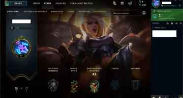 Conta League of Legends | Nivel 31 | Prata 3 (MD10) | Brinde