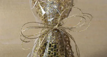 Embalagem Especial de Juta Ouro - Tamanhos