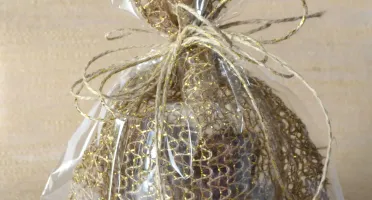 Embalagem Especial de Juta Ouro - Tamanhos