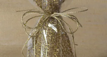 Embalagem Especial de Juta Ouro - Tamanhos