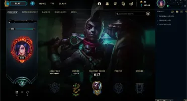 Conta LOL unranked 275 skins