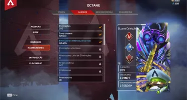 CONTA APEX LEGENDS COM HERANÇA DO OCTANE E TODAS EDIÇÕES