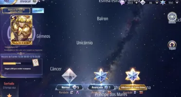 SAINT SEIYA AWAKENING - COM GEMAS AVANÇADAS E LIVROS
