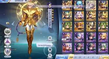 SAINT SEIYA AWAKENING - COM GEMAS AVANÇADAS E LIVROS