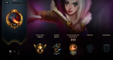 CONTA LOL 🌟 OURO 3 🌟 64 SKINS 🌟 90 CAMPEOES