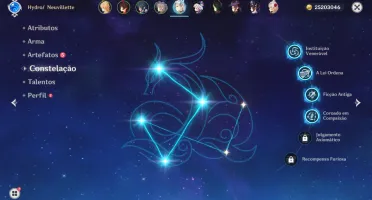 Neuvillete C4 + Qiqi + Mona + Tighnari + Lança de Jade