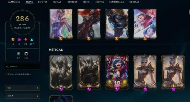 Conta League of Legends MESTRE - RARA - TODOS DADOS