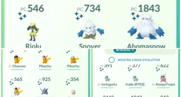 CONTA POKEMON GO LEVEL 42 com 535 shinys e 83 100%iv