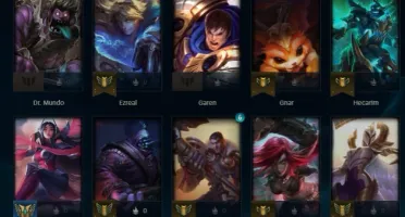 CONTA LEAGUE OF LEGENDS PLATINA NAS DUAS FILAS MMR ALTO 67%