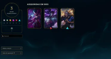 Conta lol level 38 , platina 3 , skind do viego e tresh