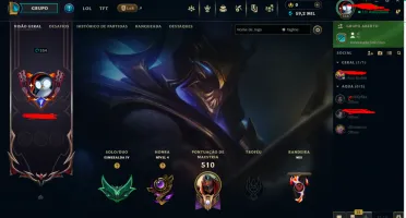 Conta League of Legends esmeralda