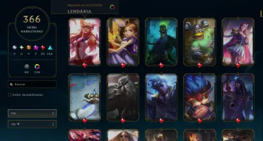 Conta lol LV 735 364 skin Platina