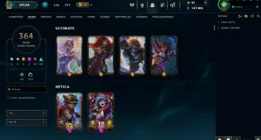 Conta lol LV 735 364 skin Platina