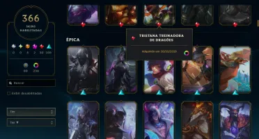 Conta lol LV 735 364 skin Platina